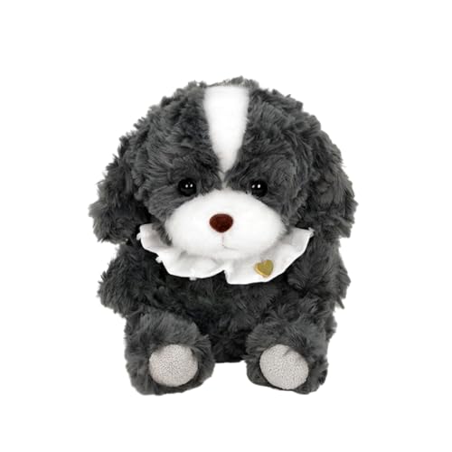 champracer Plüschtier Hund Kuscheltier Stofftier Plüschhund Kuscheltier Hund Hund Puppe Stofftier Geschenke für Jungen Mädchen (17cm,Schwarz) von champracer