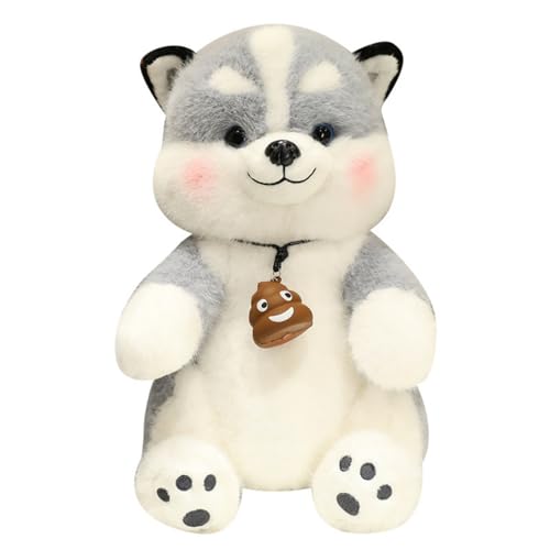 champracer Plüschtier Husky Husky Kuscheltiere Plüsch Hund Kuscheltier Hund Stofftier Hund Gefülltes Tier Plüschtier Geschenke für Kinder Jungen Mädchen (40cm) von champracer
