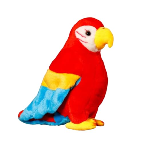 champracer Plüschtier Papagei Stofftier, Kawaii Papagei Plüsch,25cm Weicher und Bequemer Plüsch Papagei, Papagei Plüschpuppe,Realistisch Kuscheltier,Spielzeug für Kinder Mädchen Jungen (25cm,Rot) champracer Plüschtier Papagei Stofftier, Kawaii Papagei Plüsch,25cm Weicher und Bequemer Plüsch Papagei, Papagei Plüschpuppe,Realistisch Kuscheltier,Spielzeug für Kinder Mädchen Jungen (25cm,Rot) von champracer