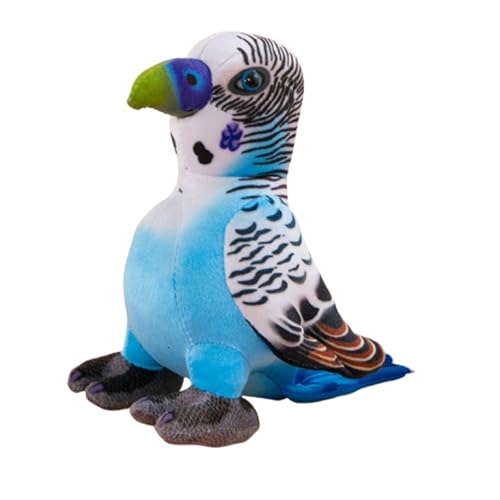 champracer Plüschtier Papagei Stofftier,22cm Niedliche Plüsch Papagei Stofftier Kuscheltier Plüschtier,Blau Gelber Ara Papagei Parrot Plüsch Spielzeug für Kinder Mädchen Jungen (22cm,C) von champracer