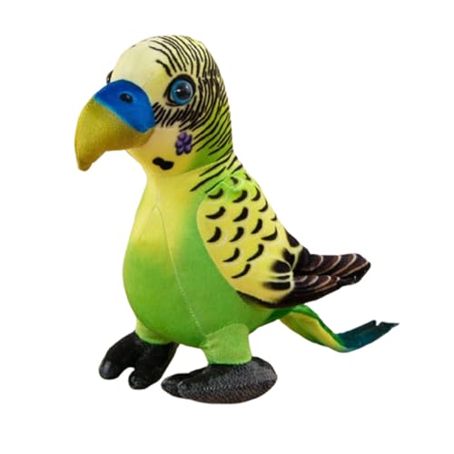 champracer Plüschtier Papagei Stofftier,22cm Niedliche Plüsch Papagei Stofftier Kuscheltier Plüschtier,Blau Gelber Ara Papagei Parrot Plüsch Spielzeug für Kinder Mädchen Jungen (22cm,D) von champracer