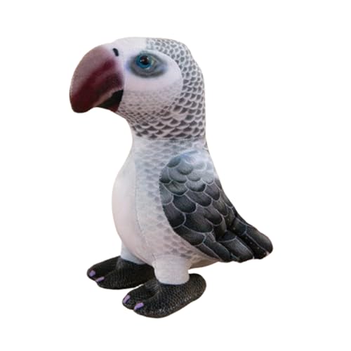 champracer Plüschtier Papagei Stofftier,22cm Niedliche Plüsch Papagei Stofftier Kuscheltier Plüschtier,Blau Gelber Ara Papagei Parrot Plüsch Spielzeug für Kinder Mädchen Jungen (22cm,E) von champracer