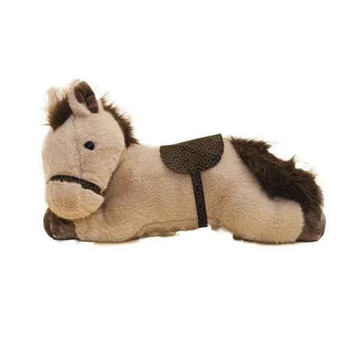 champracer Plüschtiere Pferd Pony Kuscheltier Kuscheltier Pferd Weiche Flauschig Stofftier Pony Flauschiger Stofftier zum Spielen & Kuscheln Geburtstagsgeschenk für Kinder Pferdefreunde (45cm,Khaki) von champracer