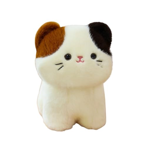 champracer Realistic Plüsch Katze Plüschtier,30cm Simulation Kurzhaar Nette Katze Puppe Flauschigen Plüsch,Süße Kissen Puppe Spielzeug Geschenk für Kinder Freundin (20cm,A) von champracer