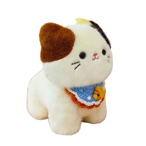 champracer Realistic Plüsch Katze Plüschtier,30cm Simulation Kurzhaar Nette Katze Puppe Flauschigen Plüsch,Süße Kissen Puppe Spielzeug Geschenk für Kinder Freundin (20cm,B) von champracer