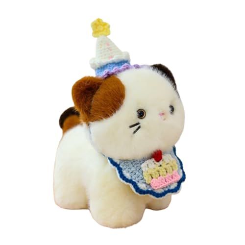 champracer Realistic Plüsch Katze Plüschtier,30cm Simulation Kurzhaar Nette Katze Puppe Flauschigen Plüsch,Süße Kissen Puppe Spielzeug Geschenk für Kinder Freundin (20cm,C) von champracer