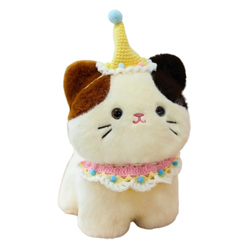 champracer Realistic Plüsch Katze Plüschtier,30cm Simulation Kurzhaar Nette Katze Puppe Flauschigen Plüsch,Süße Kissen Puppe Spielzeug Geschenk für Kinder Freundin (30cm,D) von champracer