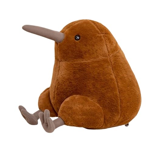 champracer Realistisches Plüschtier Kiwi Grau,Stofftier Kiwi Vogel Kuscheltier Plüschtier,pelzige Kiwi Plüschpuppe,großer Kiwi-Vogel,Geschenk für jedes Alter und jeden Anlass (30cm,Schok) von champracer