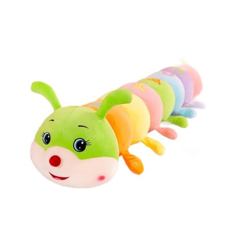 champracer Regenbogen Alphabet Raupe Puppe,70CM Bunte Lange kognitive Plüsch Wurm gefüllte Puppe,Weiche Raupen Kuscheltier Spielfigur Plüsch, Regenbogen Raupe Plüsch Spielzeug (130cm) von champracer