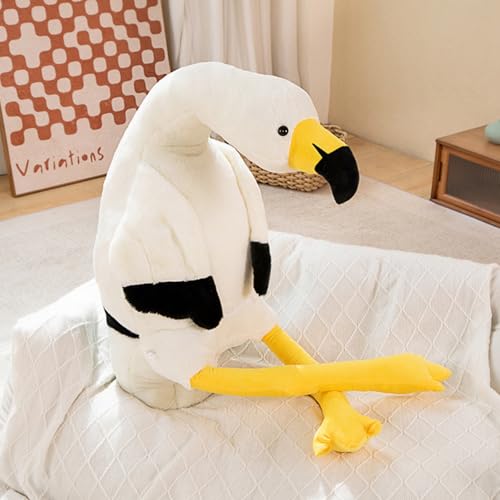 champracer Rosa Flamingo Plüschtiere Stofftier Flamingo Kuscheltier Flamingo Spielzeug Süßer Plüschflamingo zum Spielen, Geschenk & Kuscheln Geschenke für Kinder (160cm,Weiß) von champracer