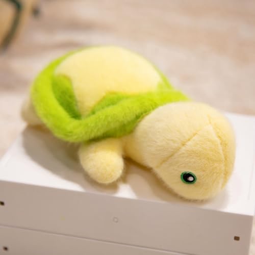 champracer Schildkröte Kuscheltier Plüsch Schildkröte Süße Schildkröte Plüschtier Geschenk für Kinder Mädchen Junge Weicher Meer Stofftier (24cm) von champracer