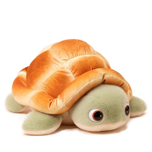 champracer Schildkröte Plüschtier Schildkröte Kuscheltier Cartoon Plüschtier Meeresschildkröte Weicher Meer Stofftier Geschenk für Kinder Mädchen Junge (45cm) von champracer