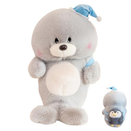 champracer Seelöwe Plüschtier Kuscheltier Seelöwe PlüSchtier Seelöwe Spielzeug Robbe Kuscheltier Meerestier Kissen Gefülltes Plüschkissen Geschenk für Kinder (50cm,C) von champracer