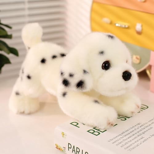 champracer Stofftier Hund Kuscheltier Simuliertes Tier Hund Plüschtier Realistische Plüsch Hund Geschenke für Jungen Mädchen (25cm) von champracer