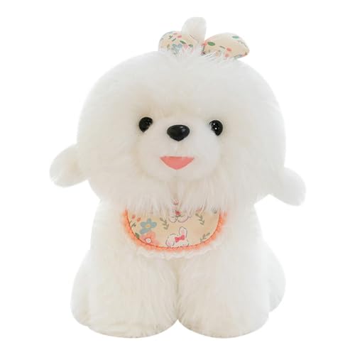 champracer Süßer Hund Plüschtier, Soft Pomeranian Hund Kuscheltier, süßes weiches Plüsch-Spielzeug,Realistisches Pommern Plüsch schönes Tier niedliche, Geschenk gefüllt für Kinder (43cm) von champracer