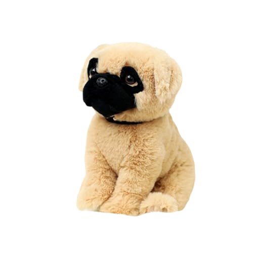 champracer Süßes Plüschtier,Kuscheltier Hund, Realistisc Hund lebensecht, Kuscheltier Hund Plüschtier zum Kuscheln & Spielen Kawaii Deko Plushie Puppen (23cm,Shar Pei) von champracer