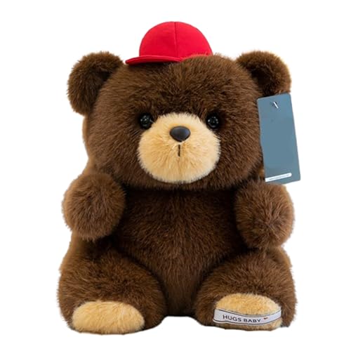 champracer Teddybär Stofftier Weiche niedliche waschbare Plüschtier Süße Bär Plüsch,Teddybär Groß Riesen Teddy Bär,für Jungen Mädchen Kinder (28cm,Dunkelbraun) von champracer