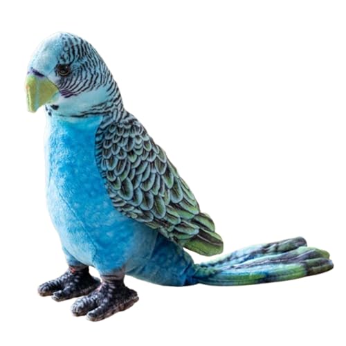 champracer Vogel Papagei Plüschtier,Weicher und Bequemer Plüsch Papagei,23cm Niedliche Plüsch Ara Papagei Stofftier Kuscheltier Plüschtier,für Kinder Erwachsene (blau) von champracer