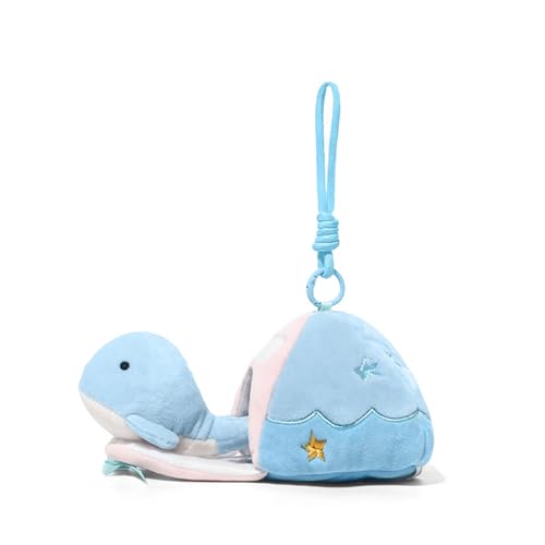 champracer Wal Kuscheltier Niedlicher Wal Plüsch Puppe Spielzeug weich Plüschwal Flauschiger Stofftier zum Spielen & Kuscheln Geschenk für Kinder Jungen Mädchen von champracer