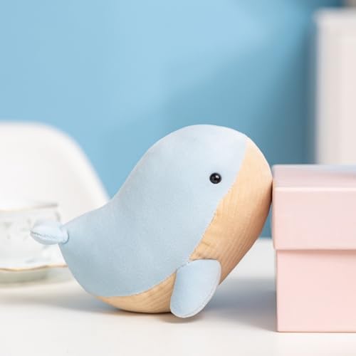 champracer Wal Kuscheltier gefülltes Wal-Plüschtier Walfisch Plüschtier Puppe Stofftier Geschenk für Kinder Mädchen und Jungen (17cm,Buckelwal) von champracer