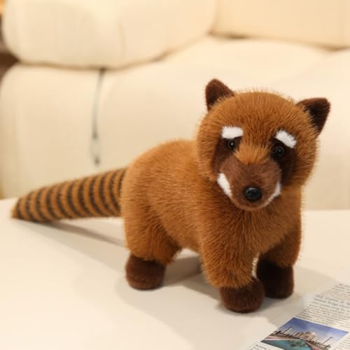 champracer Waschbär Kuscheltier Waschbär Stofftier Realistische Waschbär Plüsch Spielzeug Panda Kuscheltier Gemütliches Schmusetier Geschenk für Kinder von champracer