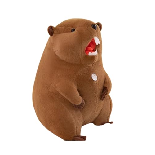 champracer braun Murmeltier-Plüschtier realistisches Stofftier weiches Spielzeug kuscheliges, 30 cm Plüschtier Plüschmurmeltier,für Kinder Jungen Mädchen (40cm) von champracer