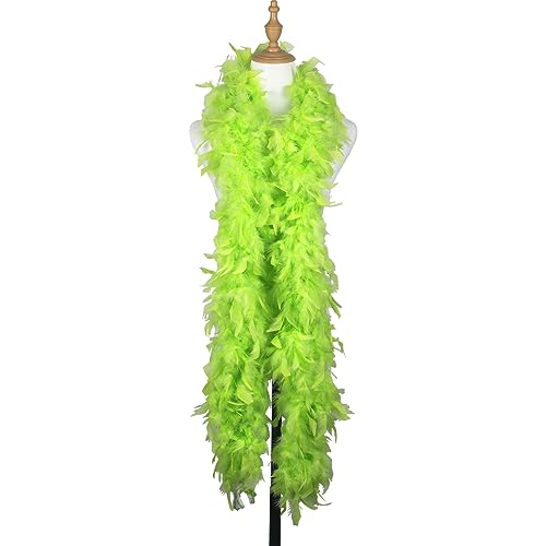 1,8 m 100 g Fruchtgrün Marabu-Federboa-Kostüm für Partys, Festivals, Stolz, Junggesellinnenabschied, Halloween, Weihnachten 1,8 m 100 g Fruchtgrün Marabu-Federboa-Kostüm für Partys, Festivals, Stolz, Junggesellinnenabschied, Halloween, Weihnachten von chaojukj