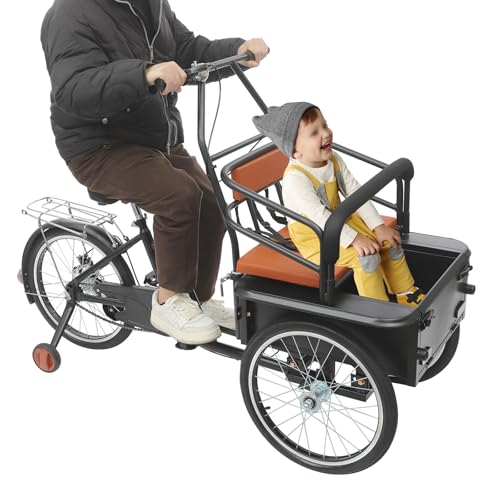 Dreirad für Erwachsene, 20 Zoll Stabiles 3-Rad-Fahrrad mit großem Sitz für Stadt, Freizeit Erholung, Einkaufen, Schwarz, Verstellbarer Lenker & Sattel, 160 x 70 cm Dreirad für Erwachsene, 20 Zoll Stabiles 3-Rad-Fahrrad mit großem Sitz für Stadt, Freizeit Erholung, Einkaufen, Schwarz, Verstellbarer Lenker & Sattel, 160 x 70 cm von chennnls