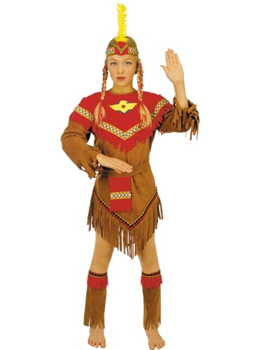 chiber - Indisches Rotpelz-Kostüm für Mädchen (6-8 Jahre) von chiber