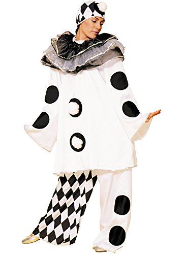 chiber - Kostüm Pierrot Weiß für Damen. Einheitsgröße (L/XL) von chiber