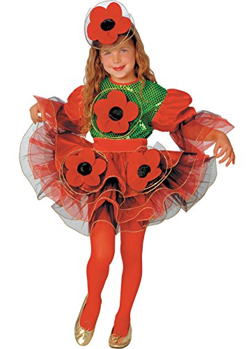 chiber - Mohnballerina-Kostüm für Mädchen (1-2 Jahre) von chiber