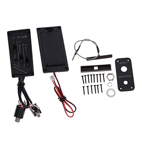 1 Set CV 210E Violine Passive Tonabnehmer Piezo Violine Zubehör Schwarz von chiwanji