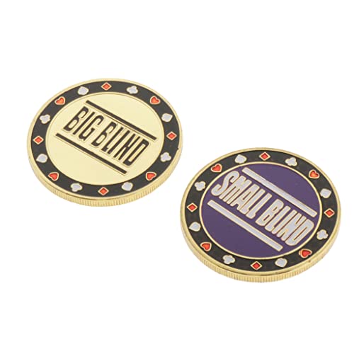 chiwanji 2 Teilige Poker Dealer Button Chips Blind Big/Small Casino Roulette Spiel ACCS von chiwanji