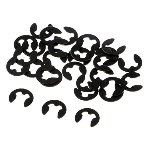 chiwanji 30 Pack 02037 E Clip φ2.5mm for HSP 1/10 RC Model Car Buggy Truck Accessory von chiwanji
