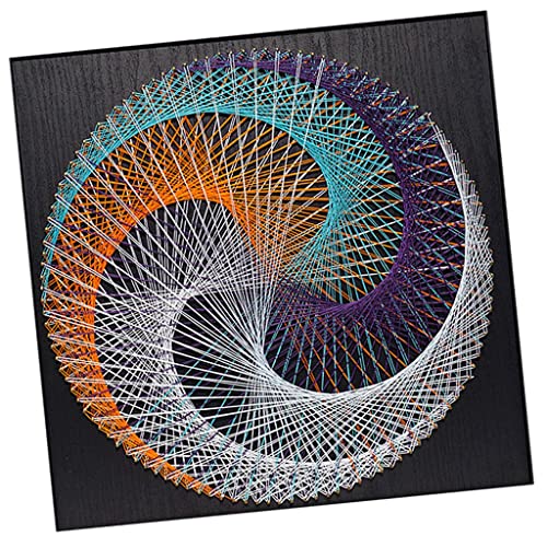 chiwanji Geometric D String Art Kit with Wood Borad DIY Winding Arts & Crafts 16x16'' chiwanji Geometric D String Art Kit with Wood Borad DIY Winding Arts & Crafts 16x16'' von chiwanji