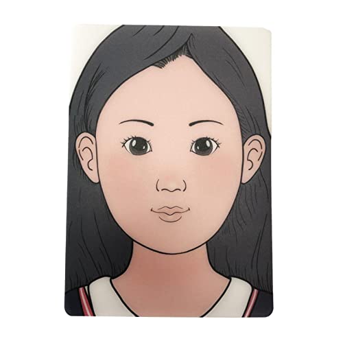 chiwanji Gesichtsbemalungs-Übungsbrett, farbiges Make-up-Werkzeug, Anzeigegerät, Malschablonenbrett, 297 mm x 210 mm für die Make-up-Malerei, Mädchen von chiwanji