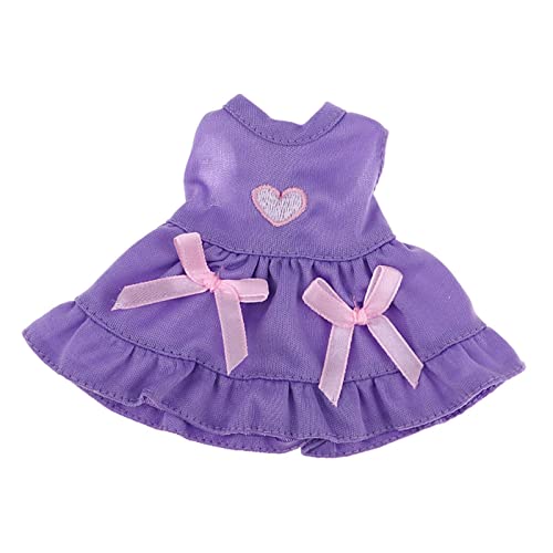 chiwanji Mode Puppenkleid mit Kopfbedeckung für 25cm Puppen Dress Up ACCS von chiwanji