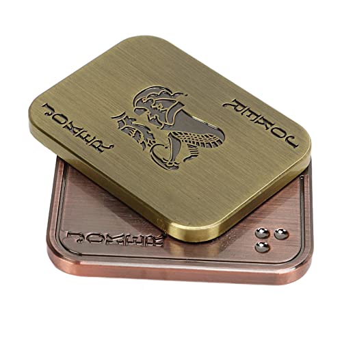 Metall Poker Fidget Slider, ADHS Push Slider Spielzeug Autismus Angst Stressabbau Spielzeug Metall Magnetic Slider EDC Adult Fidget Toys FüR Studenten BüRoangestellte Arbeiter von ciciglow