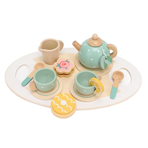 ciciglow Teeservice Kinder, Holzspielzeug Teeservice mit Tabletts, Teekannen, Teetassen, Löffeln, Zitronenscheiben-Cupcakes, Teebeuteln usw ciciglow Teeservice Kinder, Holzspielzeug Teeservice mit Tabletts, Teekannen, Teetassen, Löffeln, Zitronenscheiben-Cupcakes, Teebeuteln usw von ciciglow