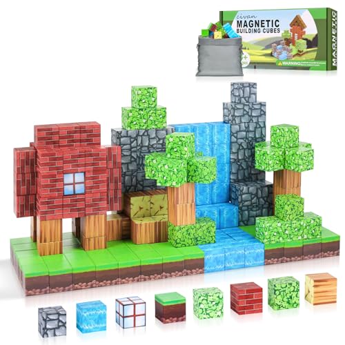 civan Magnetische Bausteine, 63-teilig, magnetische Bausteine, Konstruktionsspielzeug für Kinder, Jungen und Mädchen, Alter 3–4, 4–5, 6–8, Stiel-Montessori, sensorisches Spielzeug für Kleinkinder, civan Magnetische Bausteine, 63-teilig, magnetische Bausteine, Konstruktionsspielzeug für Kinder, Jungen und Mädchen, Alter 3–4, 4–5, 6–8, Stiel-Montessori, sensorisches Spielzeug für Kleinkinder, von civan