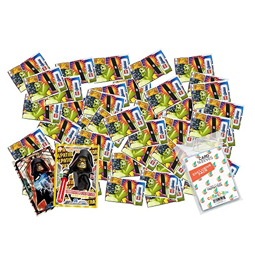 Blue Ocean Lego Avengers Serie 1 Trading Cards Bundle mit 50 Verschiedene, zufällige Karten + 2 Limitierte Star Wars Karten + Exklusive Collect-it Sleeves von collect-it.de MY HOME OF CARDS + TOYS