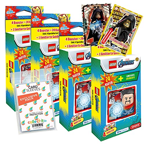 Blue Ocean Lego Avengers Serie 1 Trading Cards Bundle mit Alle verschiedenen Blister + 2 Limitierte Star Wars Karten + Exklusive Collect-it Sleeves Blue Ocean Lego Avengers Serie 1 Trading Cards Bundle mit Alle verschiedenen Blister + 2 Limitierte Star Wars Karten + Exklusive Collect-it Sleeves von collect-it.de MY HOME OF CARDS + TOYS