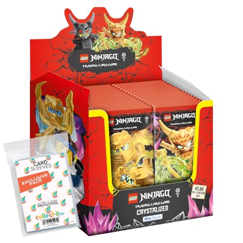 Bundle mit Blue Ocean Lego Ninjago Serie 8 Trading Cards - 1 Display (50 Booster) + Exklusive Collect-it Hüllen von collect-it.de MY HOME OF CARDS + TOYS