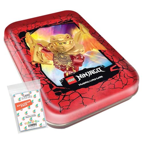 Bundle mit Blue Ocean Lego Ninjago Serie 8 Trading Cards - 1 Mini Tin Box (Kai) + Exklusive Collect-it Hüllen von collect-it.de MY HOME OF CARDS + TOYS