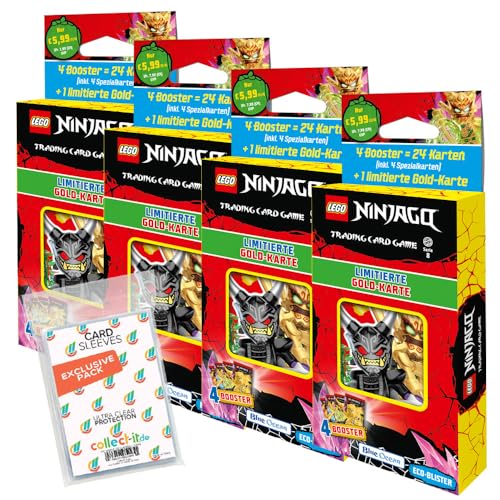Bundle mit Blue Ocean Lego Ninjago Serie 8 Trading Cards - Alle 4 verschiedenen Blister + Exklusive Collect-it Hüllen Bundle mit Blue Ocean Lego Ninjago Serie 8 Trading Cards - Alle 4 verschiedenen Blister + Exklusive Collect-it Hüllen von collect-it.de MY HOME OF CARDS + TOYS