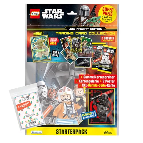 Bundle mit Blue Ocean Lego Star Wars - Serie 4 Trading Cards - 1 Starter + Exklusive Collect-it Hüllen von collect-it.de MY HOME OF CARDS + TOYS