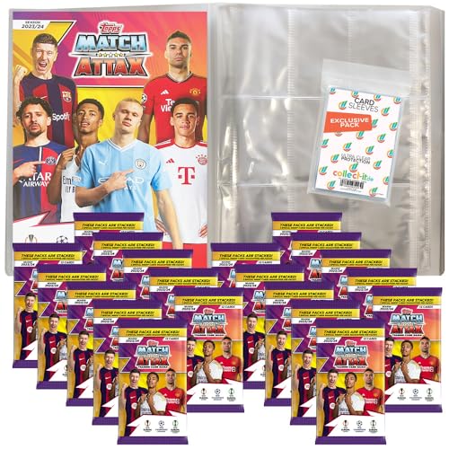 Bundle mit Champions League 2023/24 - Trading Cards - 1 Leere Sammelmappe + 20 Booster + Exklusive Collect-it Hüllen Bundle mit Champions League 2023/24 - Trading Cards - 1 Leere Sammelmappe + 20 Booster + Exklusive Collect-it Hüllen von collect-it.de MY HOME OF CARDS + TOYS