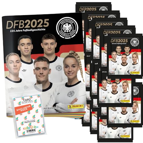 Bundle mit DFB 2025-125 Jahre Fußballgeschichte - Sammelsticker - 1 Album + 20 Tüten + Exklusive Collect-it Hüllen Bundle mit DFB 2025-125 Jahre Fußballgeschichte - Sammelsticker - 1 Album + 20 Tüten + Exklusive Collect-it Hüllen von collect-it.de MY HOME OF CARDS + TOYS