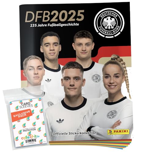 Bundle mit DFB 2025-125 Jahre Fußballgeschichte - Sammelsticker - 1 Album + Exklusive Collect-it Hüllen Bundle mit DFB 2025-125 Jahre Fußballgeschichte - Sammelsticker - 1 Album + Exklusive Collect-it Hüllen von collect-it.de MY HOME OF CARDS + TOYS