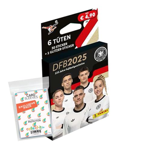 Bundle mit DFB 2025-125 Jahre Fußballgeschichte - Sammelsticker - 1 Blister + Exklusive Collect-it Hüllen Bundle mit DFB 2025-125 Jahre Fußballgeschichte - Sammelsticker - 1 Blister + Exklusive Collect-it Hüllen von collect-it.de MY HOME OF CARDS + TOYS